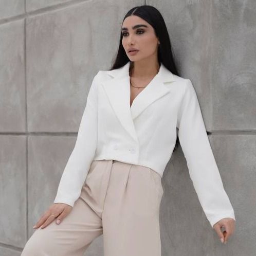 کراپ کت دو دکمه مازاراتی