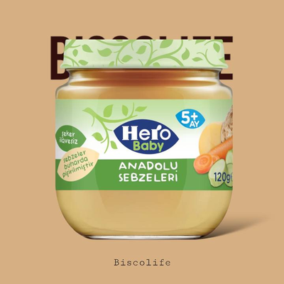 پوره سبزیجات بخار شده هیرو بیبی Hero baby