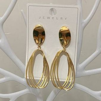 گوشواره طلایی مدل Flow