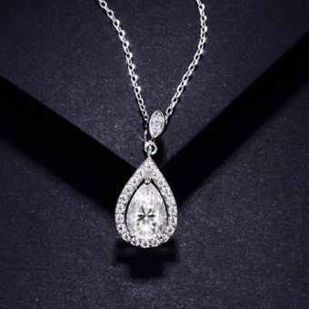 گردنبند مجلسی طرح اشک زنانه