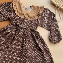 پیراهن یقه کبریتی شکوفه