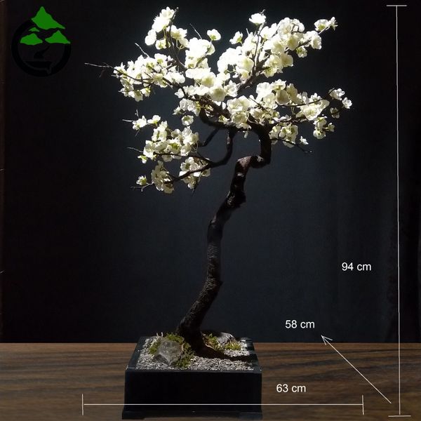 درختچه نیمه مصنوعی شکوفه گیلاس طرح بونسای 1-1