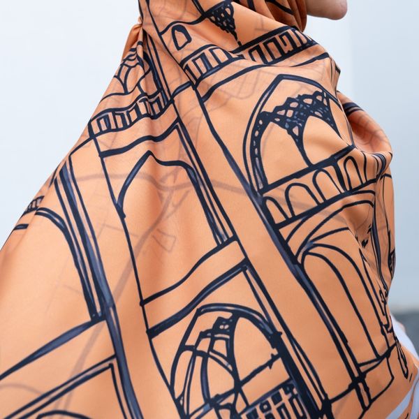 روسری یزد آجری چند عمارت