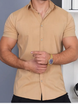 پیراهن ساده آستین کوتاه