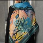 روسری طرح نگارستان شرقی  ابرنگی