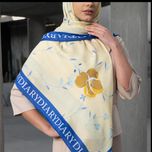 روسری بنفشه بهاری (زرد رنگ )