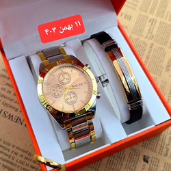 ست ساعت ودستبندوالارطلایی