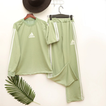 ست بلوز وشلوار شیک آستین سه خط طرح آدیداس