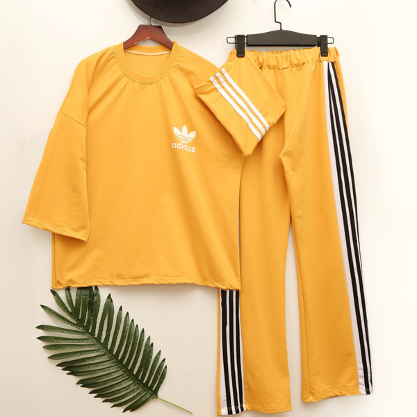 ست بلوز وشلوار شیک زنانه پشت سه خط آدیداس