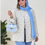 مانتو کتی ژاکارد مدل نارمک