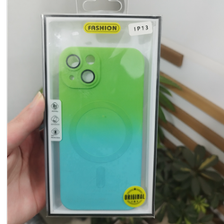 قاب سیلیکونی اورجینال iPhone 13 سبز آبی