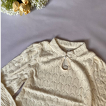 شومیز موهر یقه قلبی وارداتی