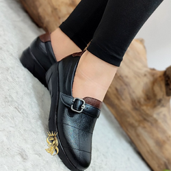 کفش طبی مدل دکتر سگک دار کد 100093