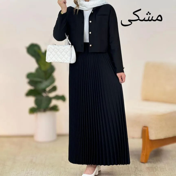 کت دامن پلیسه مازراتی درجه یک کیفیت عالی