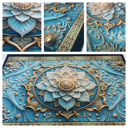 رومیزی مستطیلی بزرگ - روفرشی - زیر سفره - کد 007