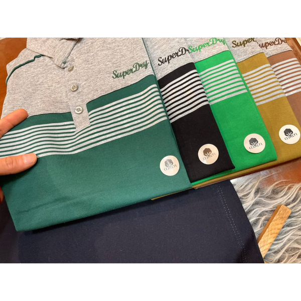 تیشرت یقه دار مردانه قواره بزرگ