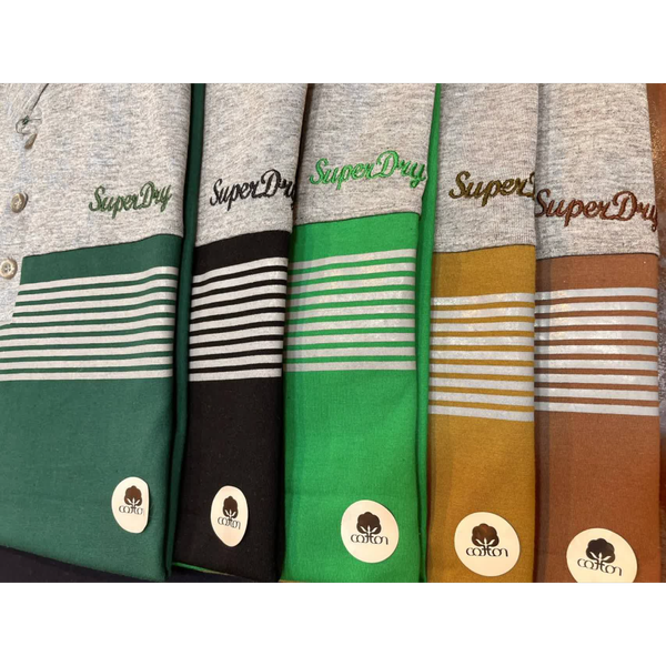 تیشرت یقه دار مردانه قواره بزرگ