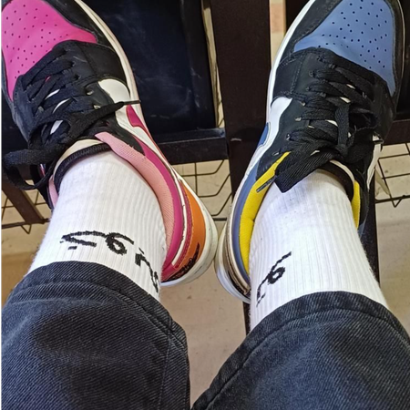 جوراب ساق بلند تکست دار (تو خوبی)