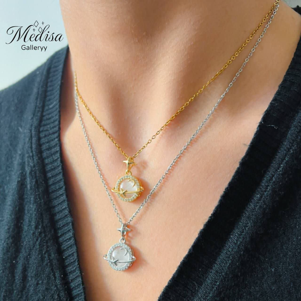 گردنبند زحل و ماه کوچولو