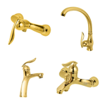 ست شیرآلات اسناپل مدل رُهام | طراحی مدرن، بدنه برنجی و پرلاتور کاهنده مصرف آب