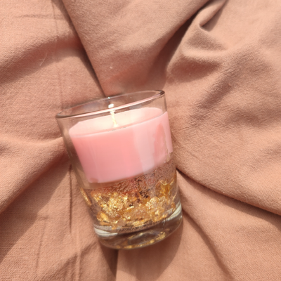 شات شمع ژله ای ورق طلا