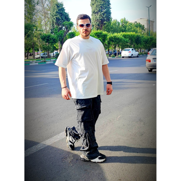 تیشرت پنبه گلدوزی طرح کلوین کد 87