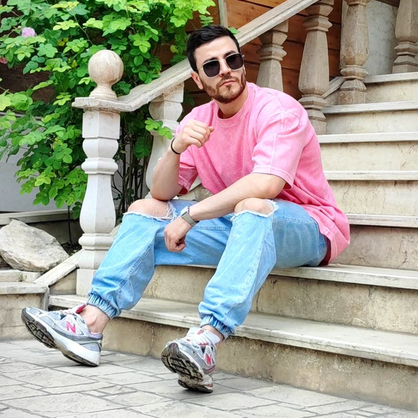 تیشرت سنگشور باکسی پارچه ماکان کد 88