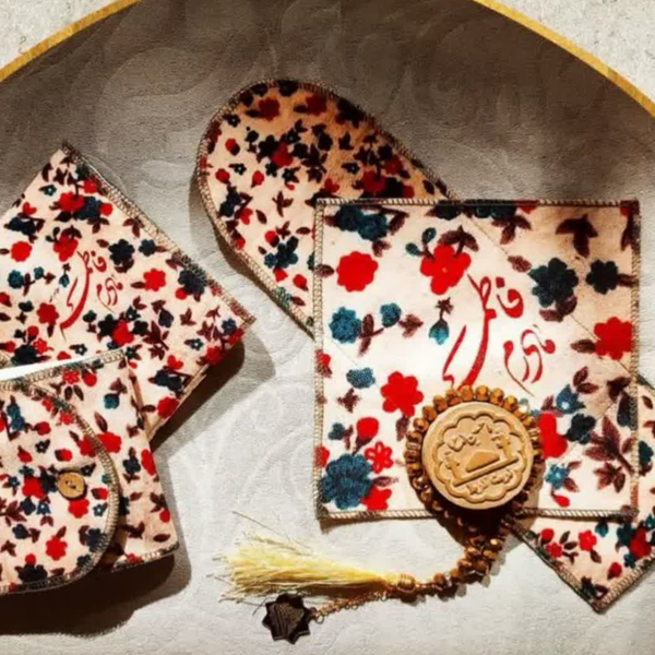 جانماز مخمل دکمه ای مادرم فاطمه (س)