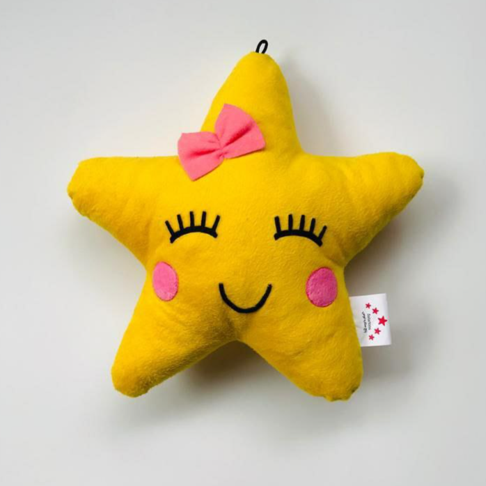 بالش عروسکی ستاره زرد38×38