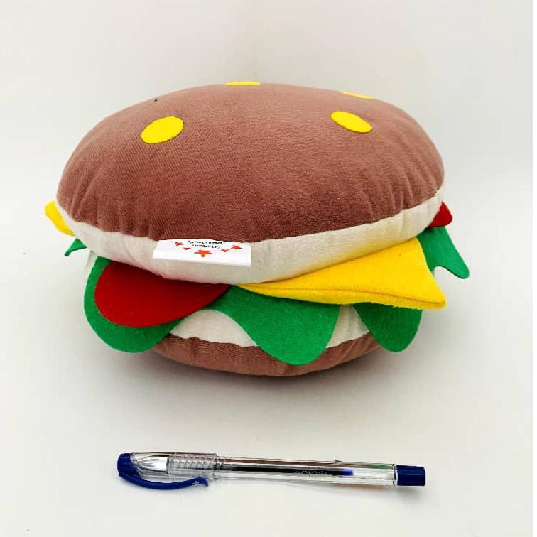 بالش عروسکی همبرگر سایز30×30