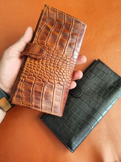 کیف پول پالتویی مردانه چرم طبیعی