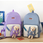 ست کیف وکوله 4 تیکه وارداتی جنس برزنت ضدآب.... کوله‌پشتی چهار‌تکه عروسکی «TeddyBag ستاره‌ای