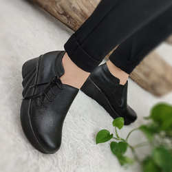 کفش طبی لژدار مدل بغل بندی صدفی کد 74979