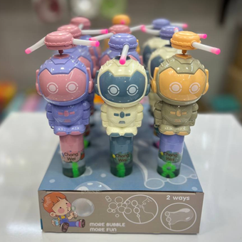 پنکه دستی چراغ دار و حباب ساز