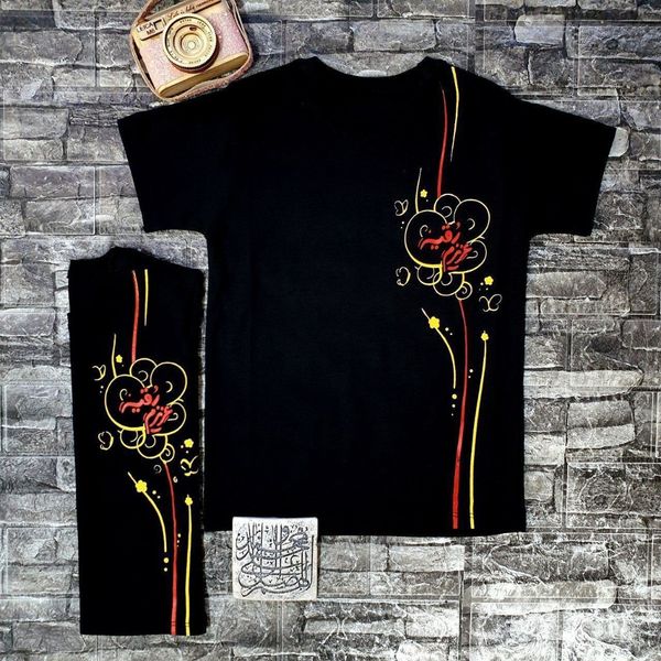 تیشرت مشکی محرمی دخترانه عزیزم رقیه