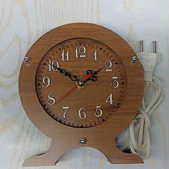 ساعت رومیزی چوبی با LED – ترکیب کلاسیک و مدرن