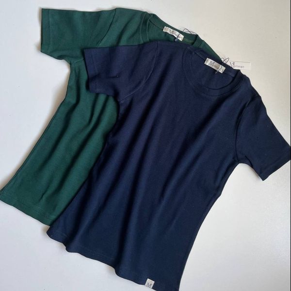 تیشرت یقه گرد کشبافت کبریتی