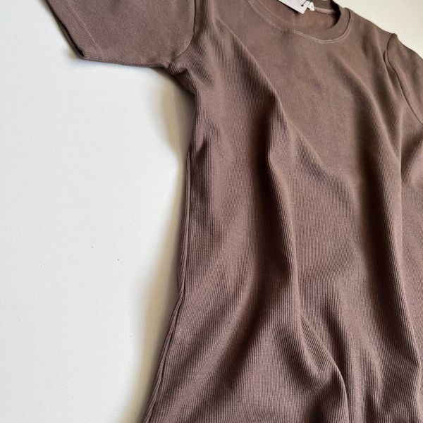 تیشرت یقه گرد کشبافت کبریتی