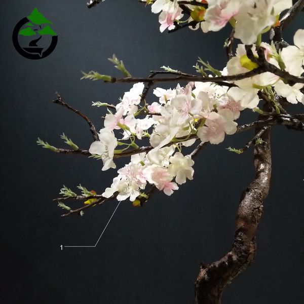 درختچه نیمه مصنوعی شکوفه سیب طرح بونسای 1-1