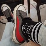 جوراب ساق بلند تکست‌دار (shut the f**k up)