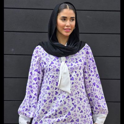 شومیز شیک زنانه الیزه یقه کرواتی