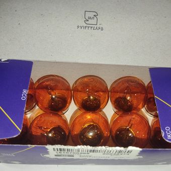 لامپ معمولی تک کنتاک 12 ولت نارنجی ایساکو