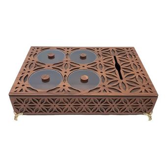 اردو خوری چوبی cnc همراه با جای دستمال کاغذی