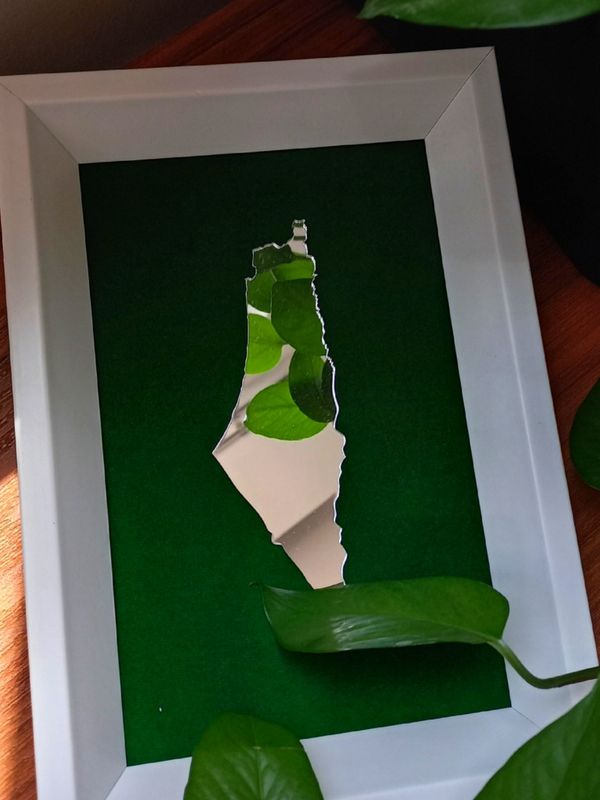 تابلو آینه نقشه فلسطین