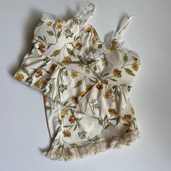 تاپ شلوارک نخی موسلین وارداتی طرح گل