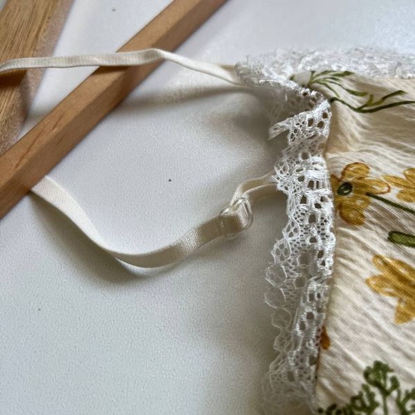 تاپ شلوارک نخی موسلین وارداتی طرح گل