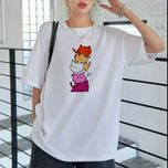 تیشرت سفید Meow Pattern