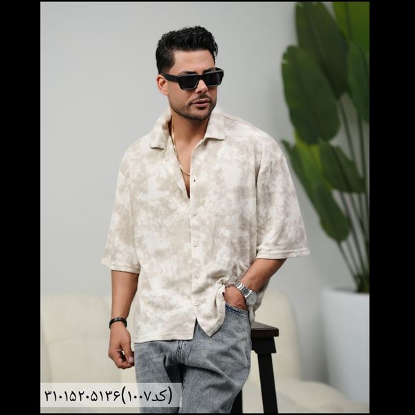 پیراهن یقه انگلیسی 1007