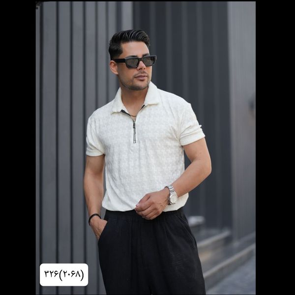 تیشرت نیم زیپ 2068