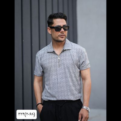 تیشرت نیم زیپ 2068